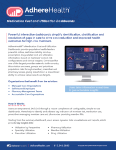 Medication Cost and Utilization Dashboards