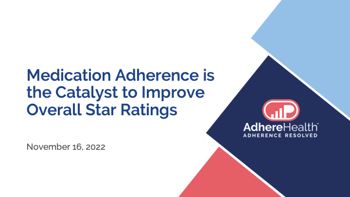 Medication Adherence is the Catalyst to Improve Overall Star Ratings